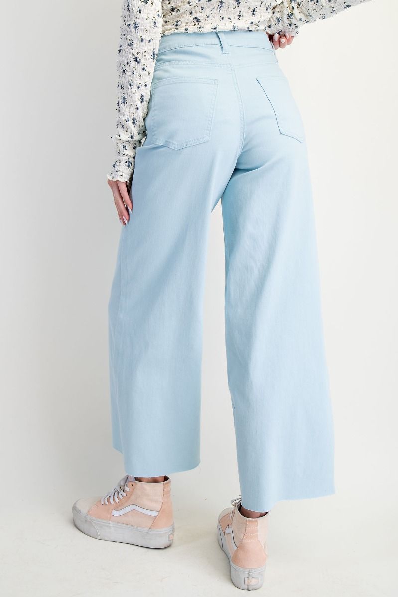 Soft Stretch High Waisted Twill Pants