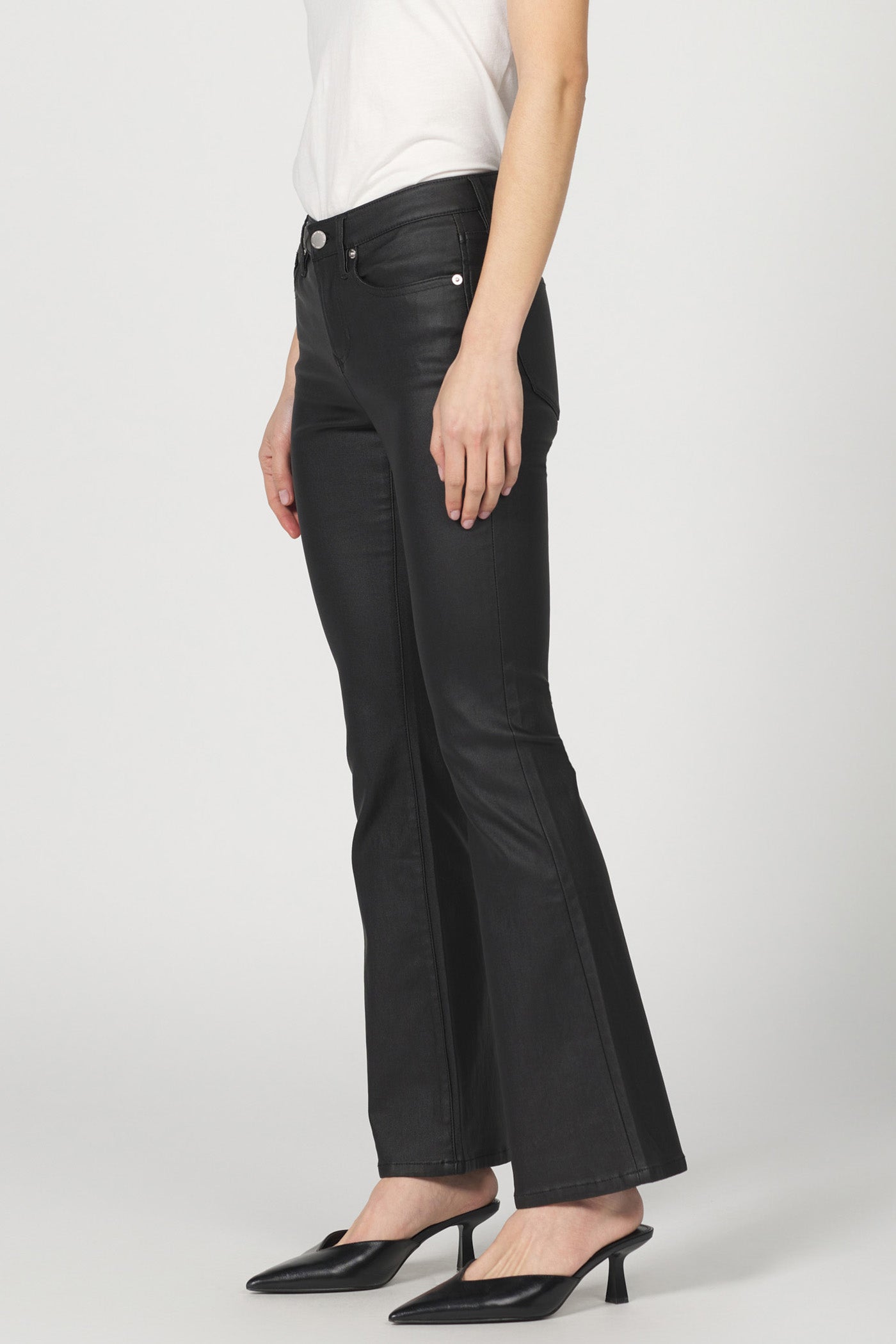 Chic Faux Leather Flare | Dear John Jaxtyn