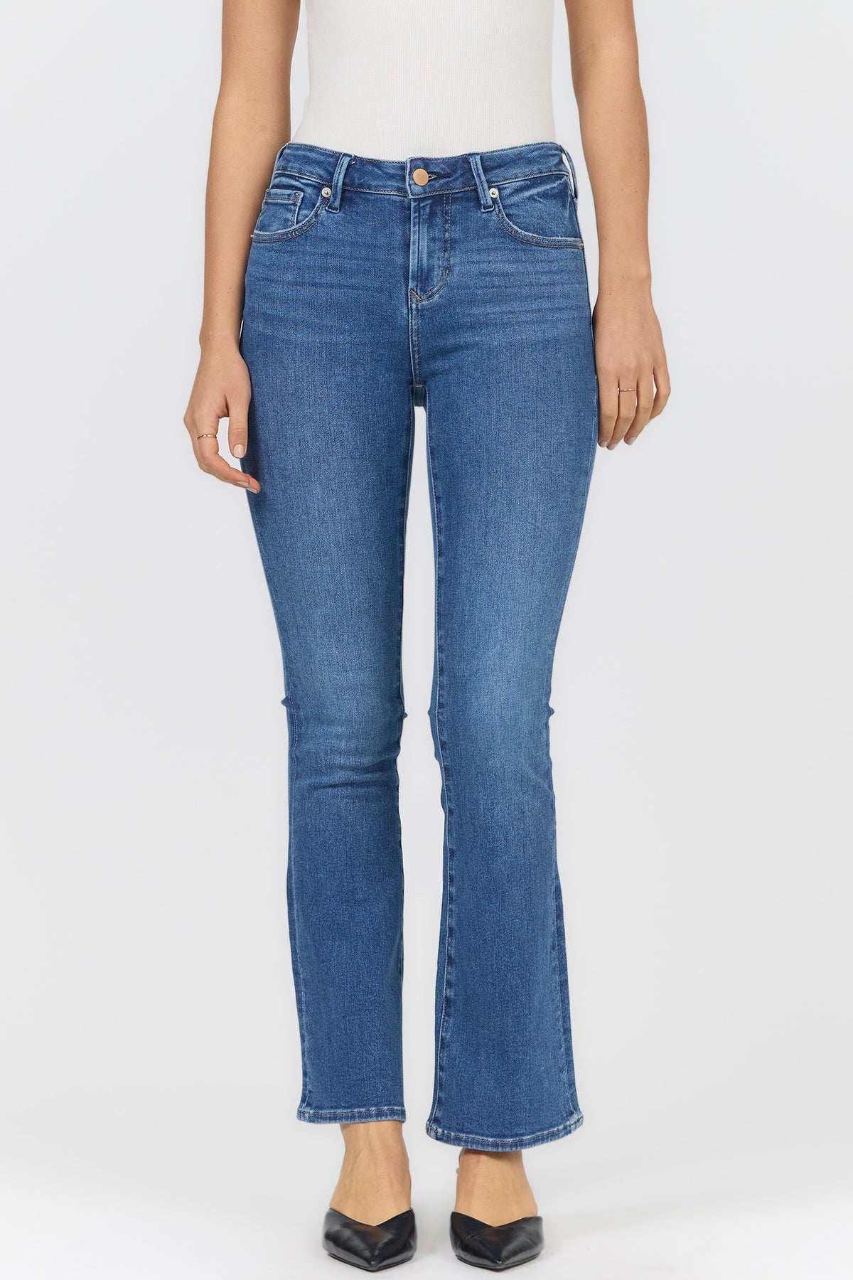 The Perfect Mid-Rise Flare Jean | Dear John Jaxtyn