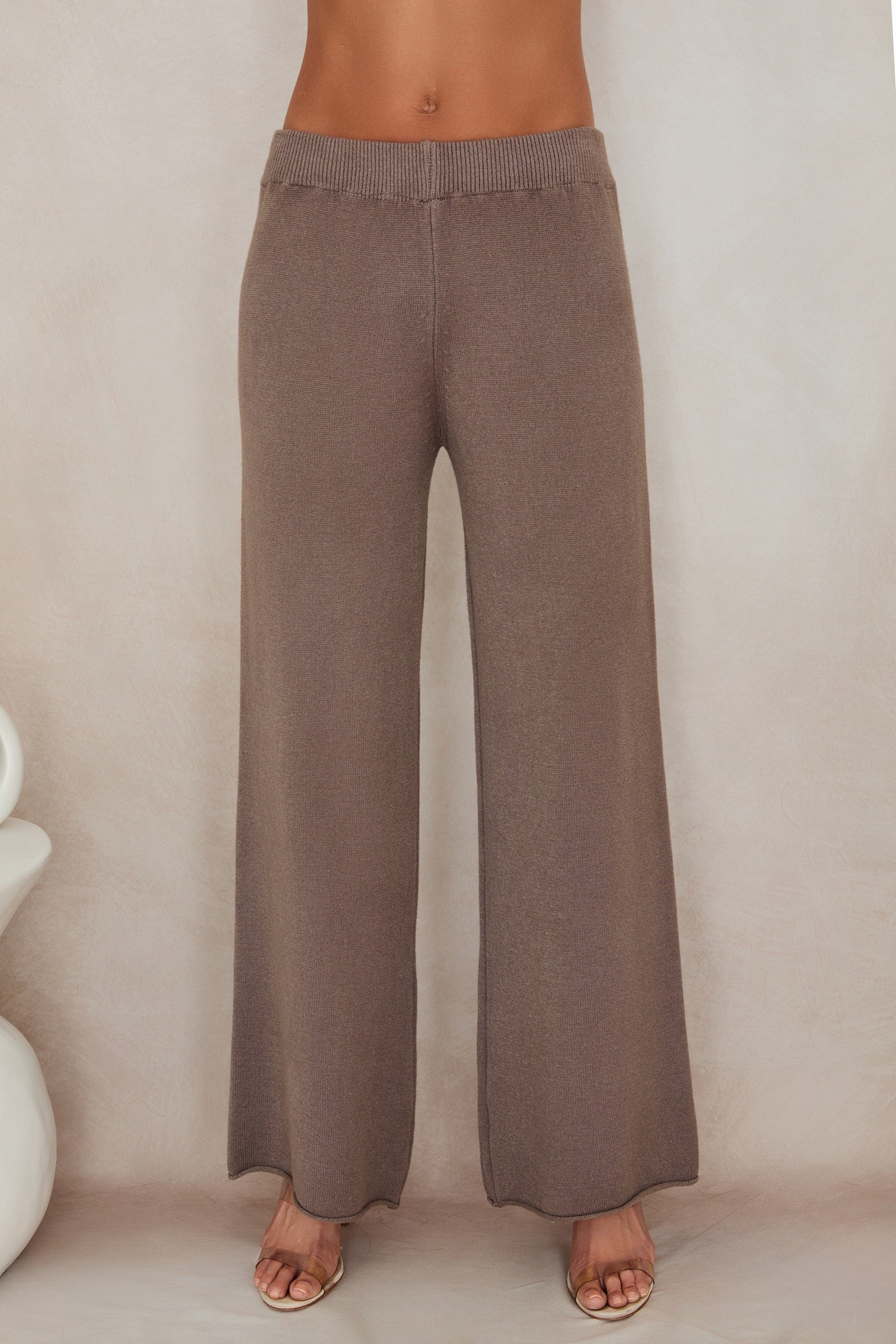 Italian Viscose Knit Flared Pant