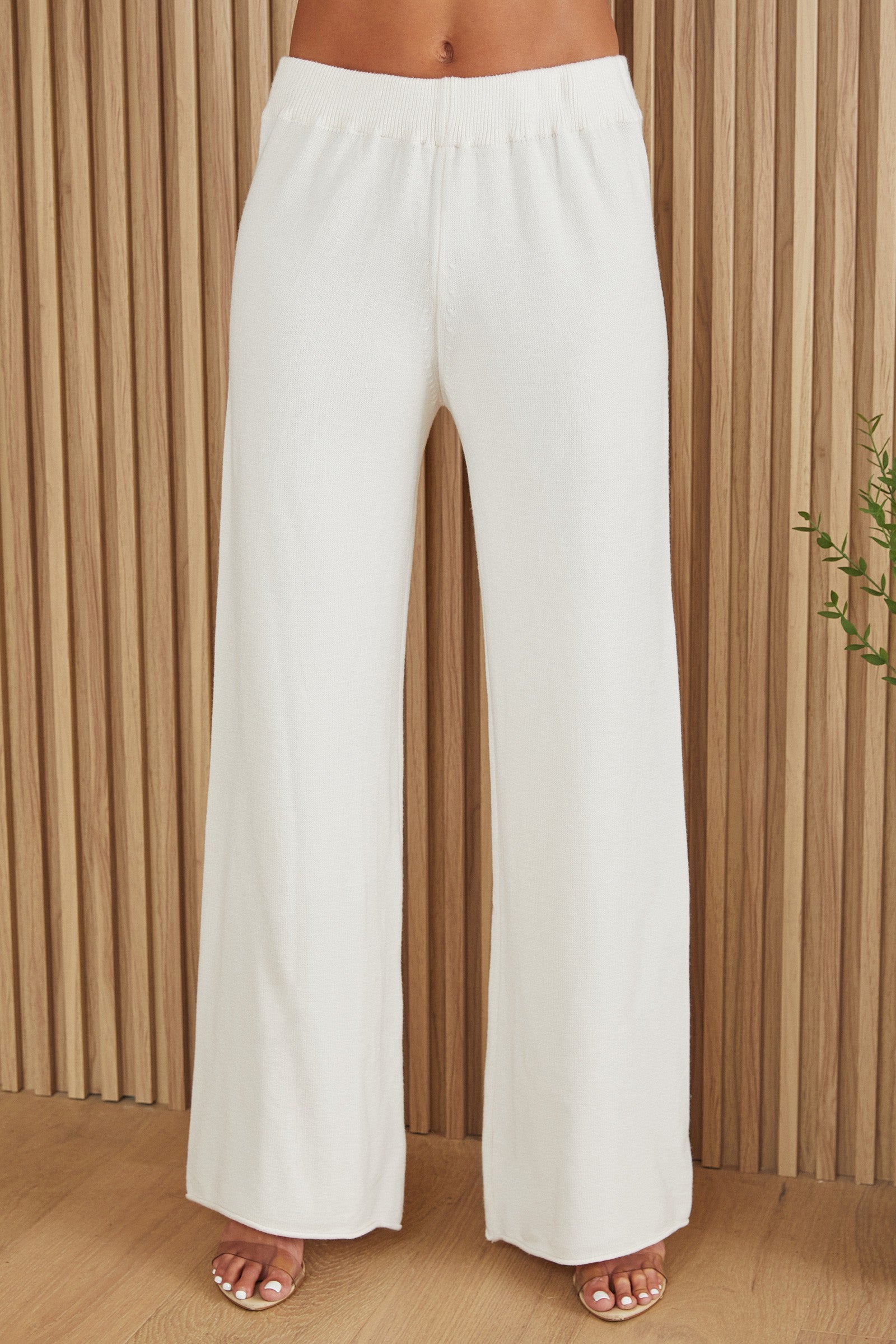 Italian Viscose Knit Flared Pant
