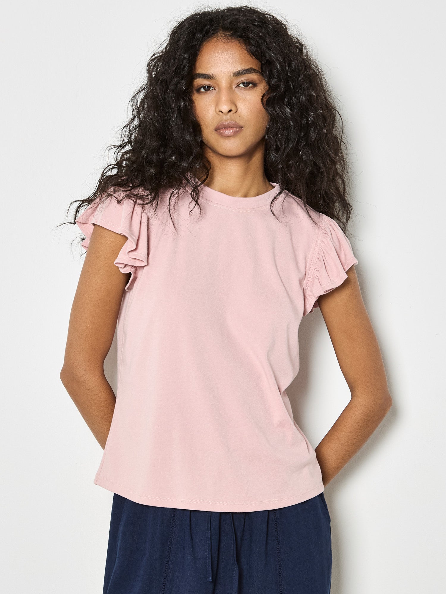 Flutter Sleeve Knit Top