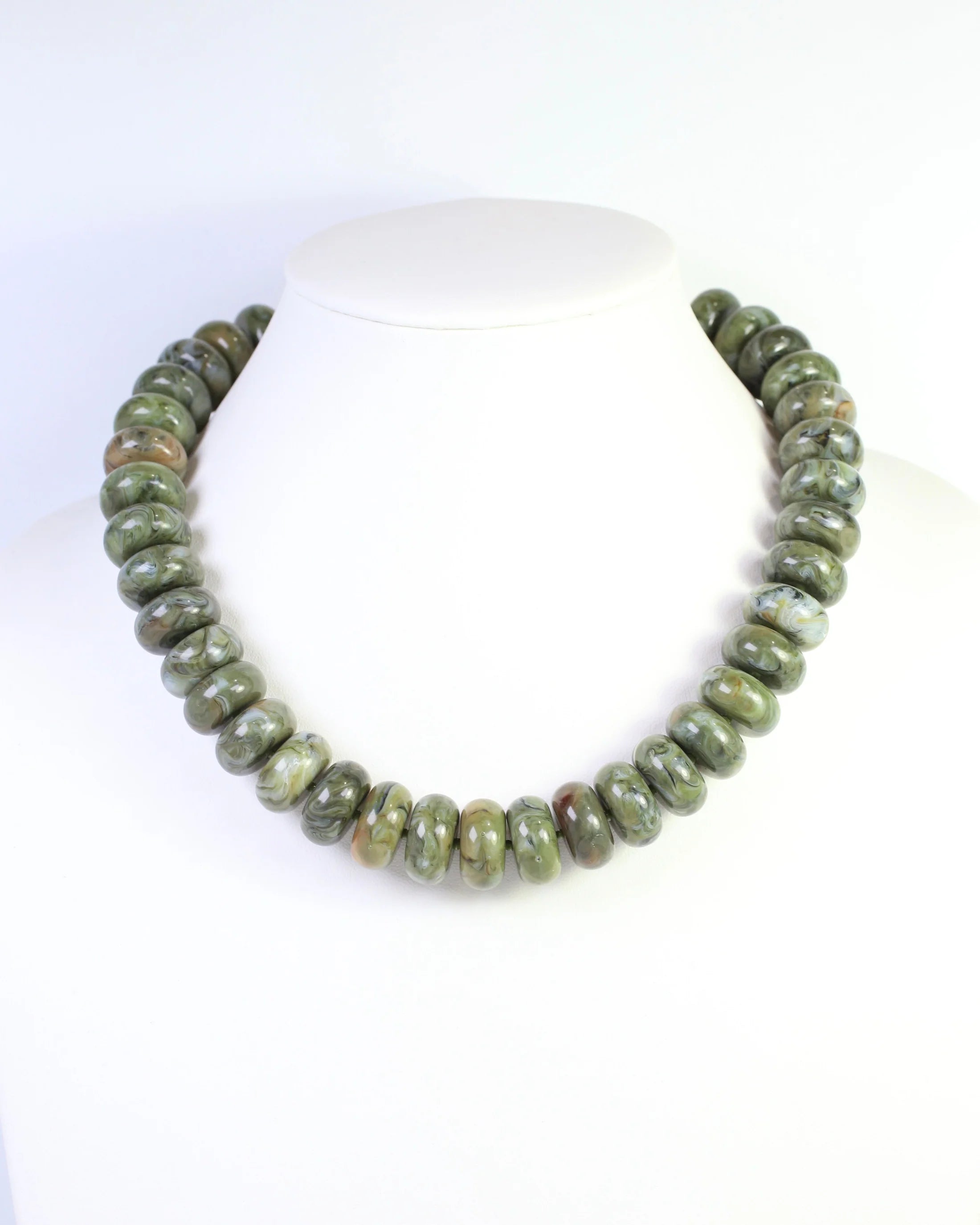 Pipestone Marble Beaded Necklace