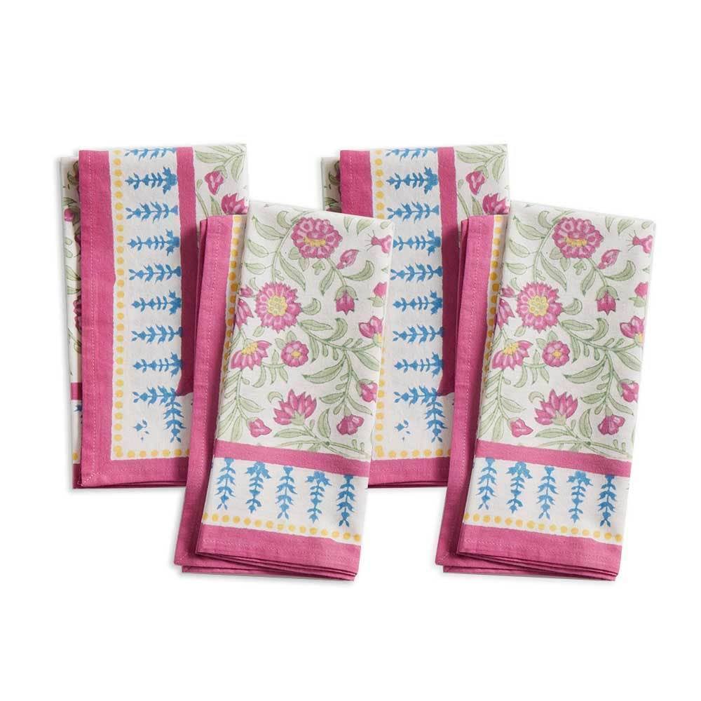 Ayla Block Print Napkins - Set of 4