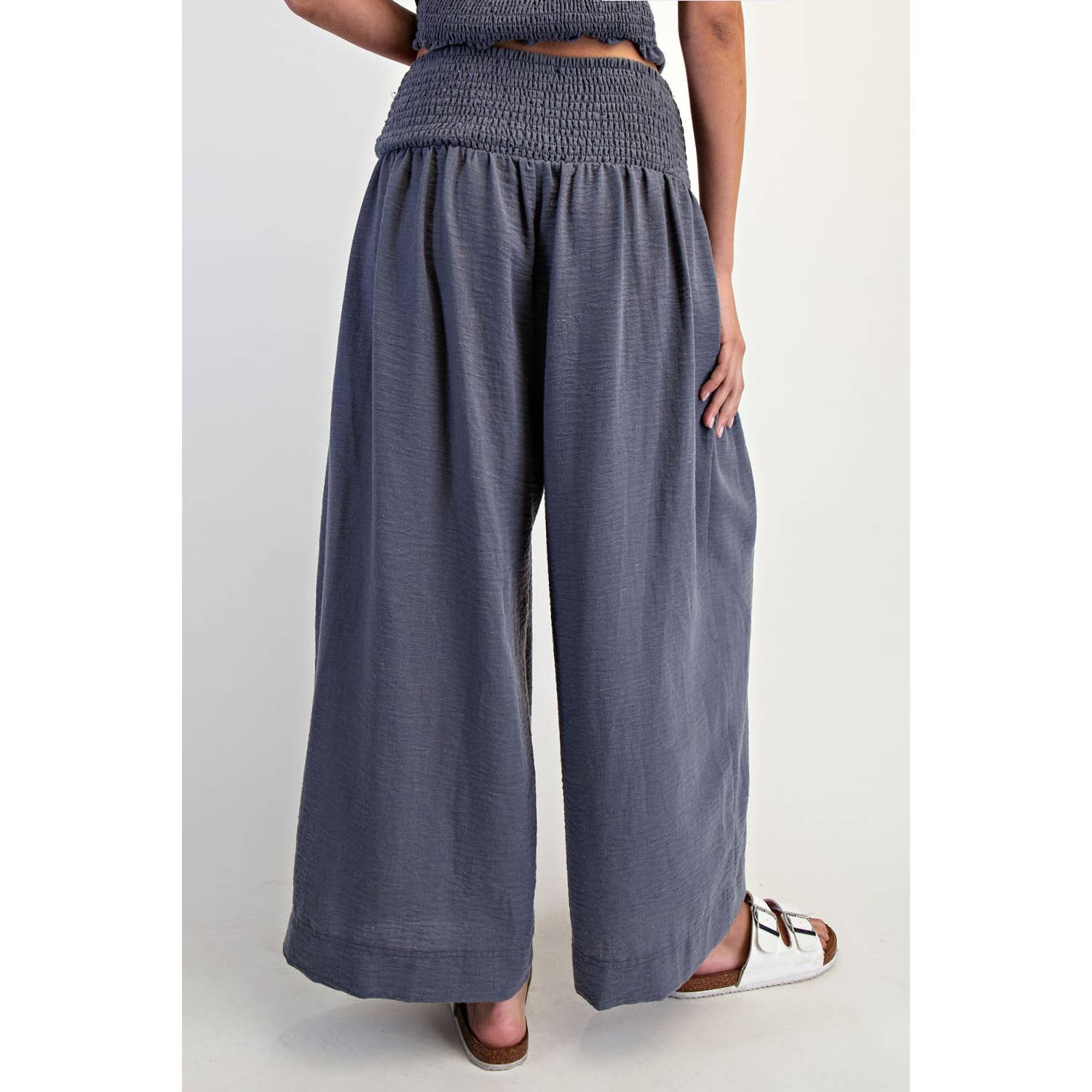 Baggy Wide Leg Cropped Pants