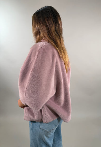 Statement Poncho Jacket with Pockets