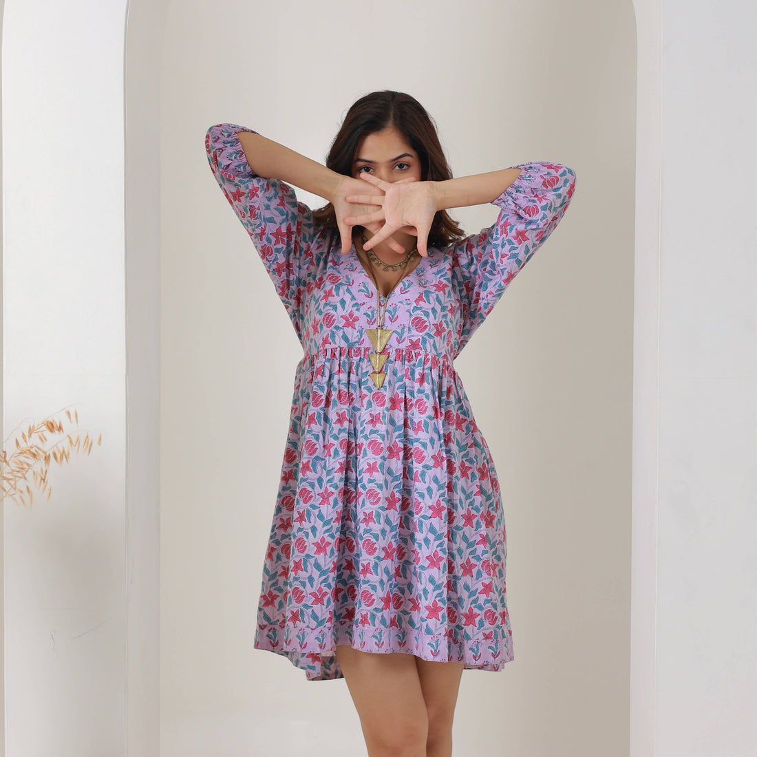 Block Printed Dress (Banhi)