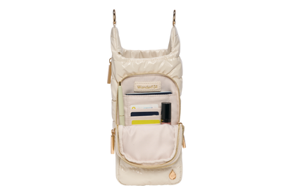 HydroBag® HANDLE™ - Ivory Lacquer with Solid Vegan Leather Trimmed Strap