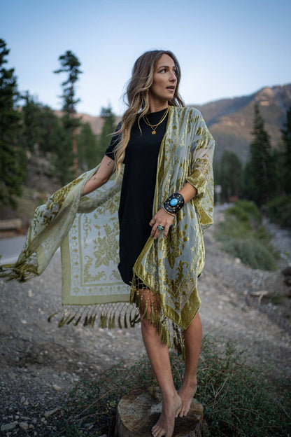 Chic Velvet Kimono