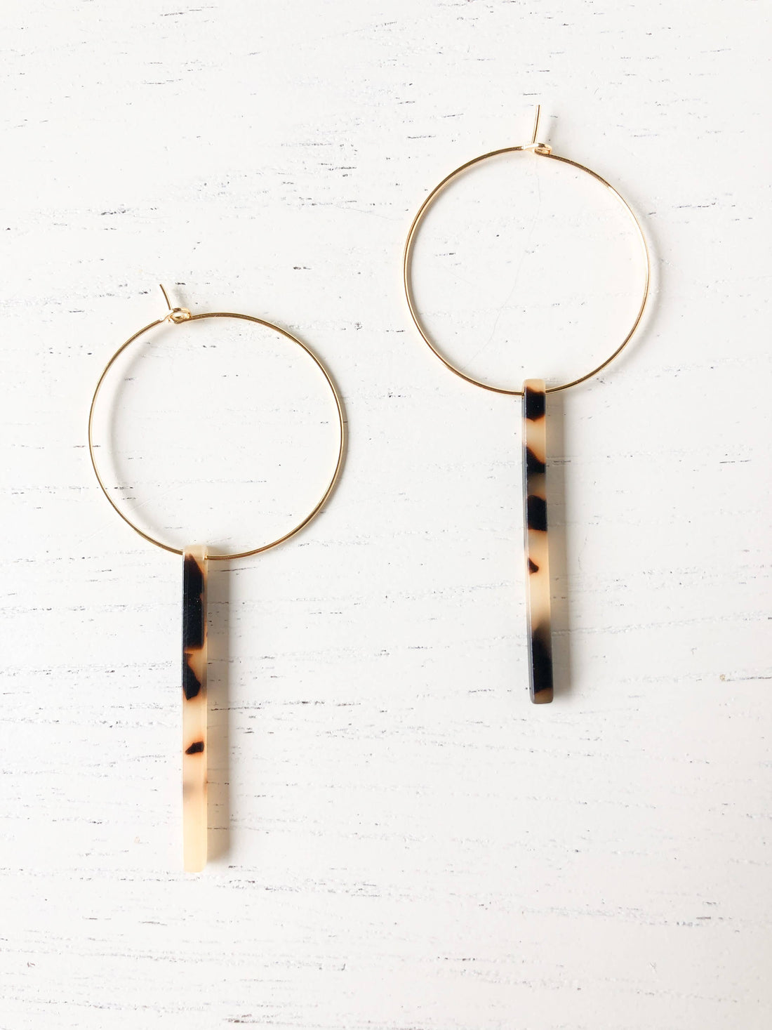 The Chelsea - Light Tortoise Earrings