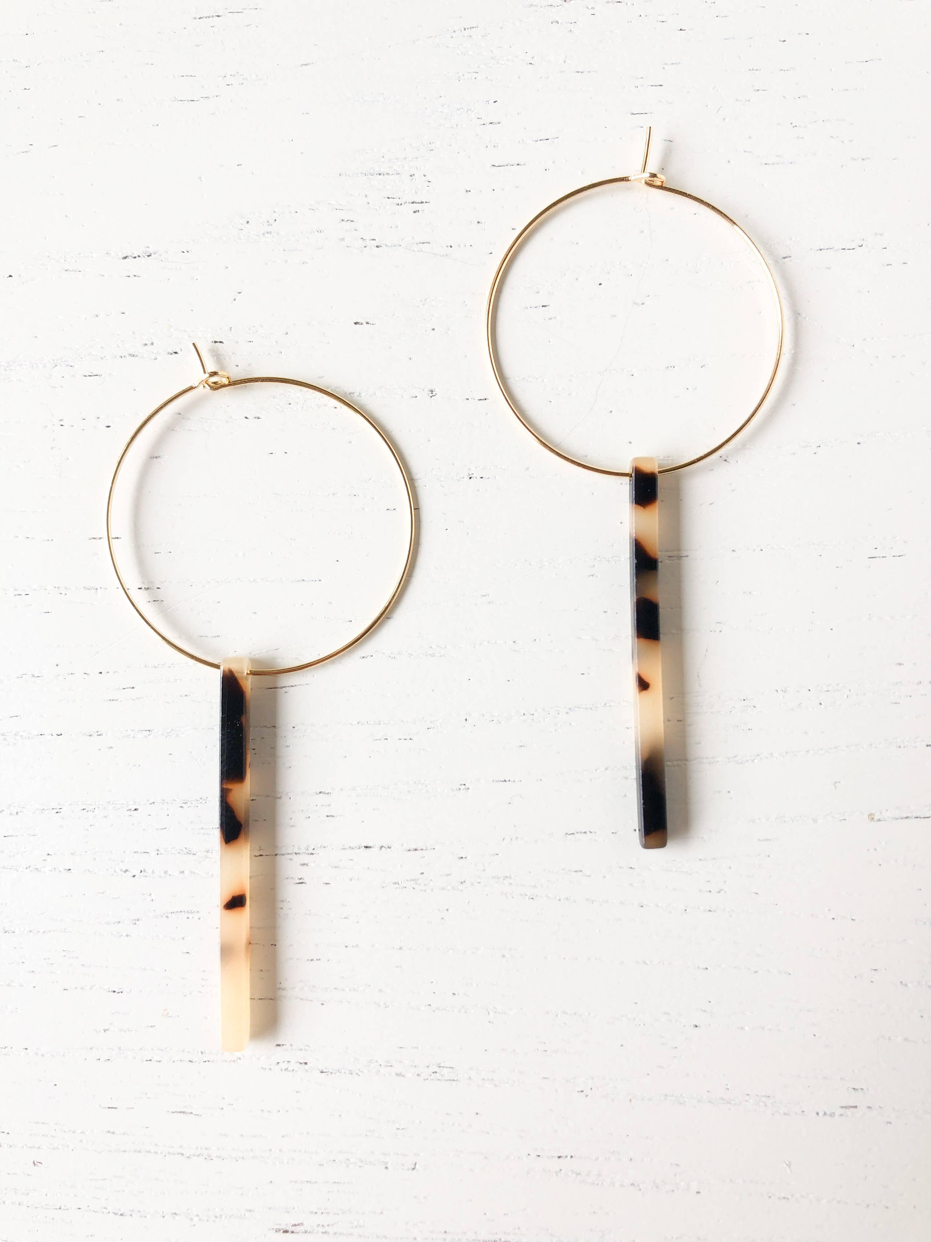 The Chelsea - Light Tortoise Earrings