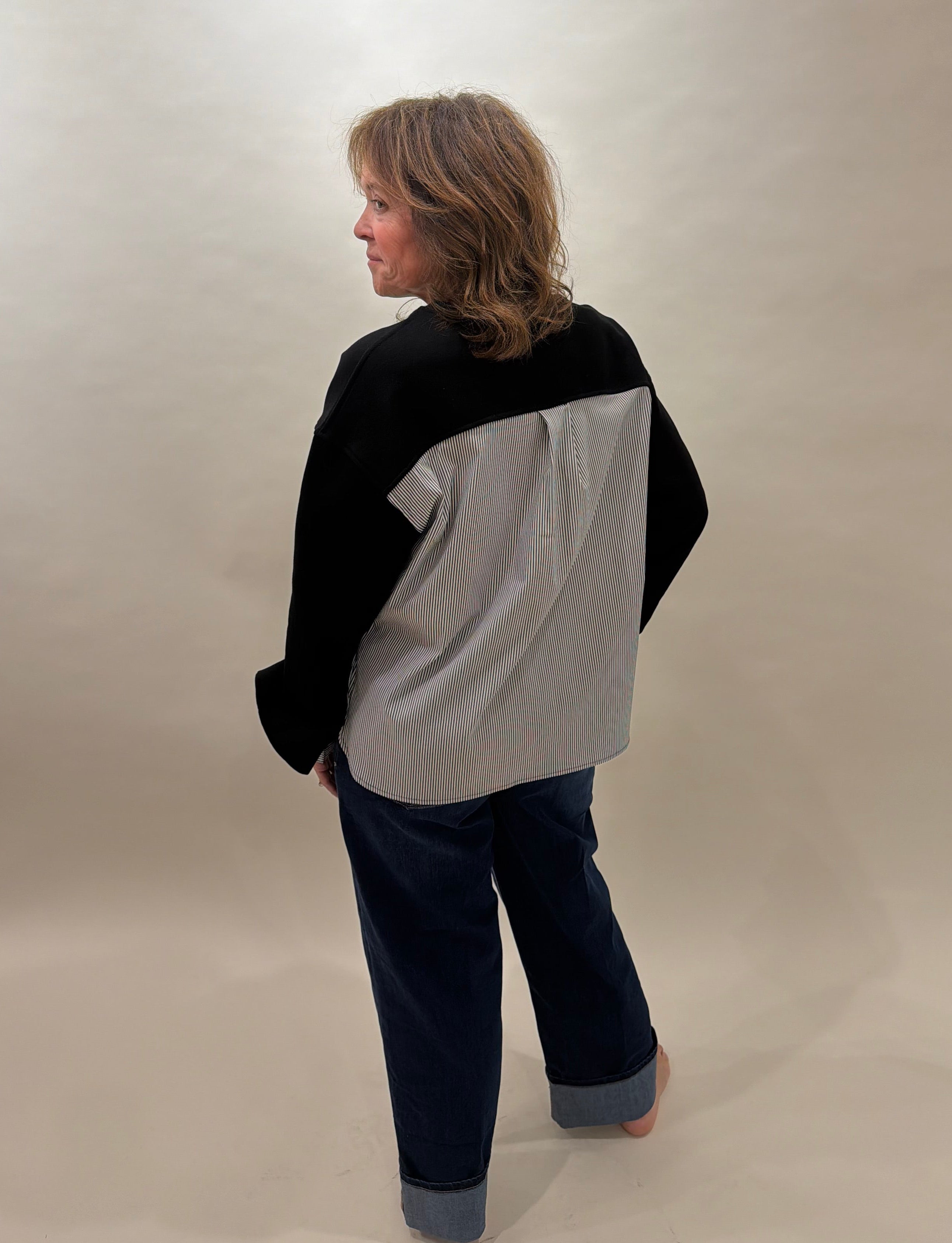 Layered-Look Sweater