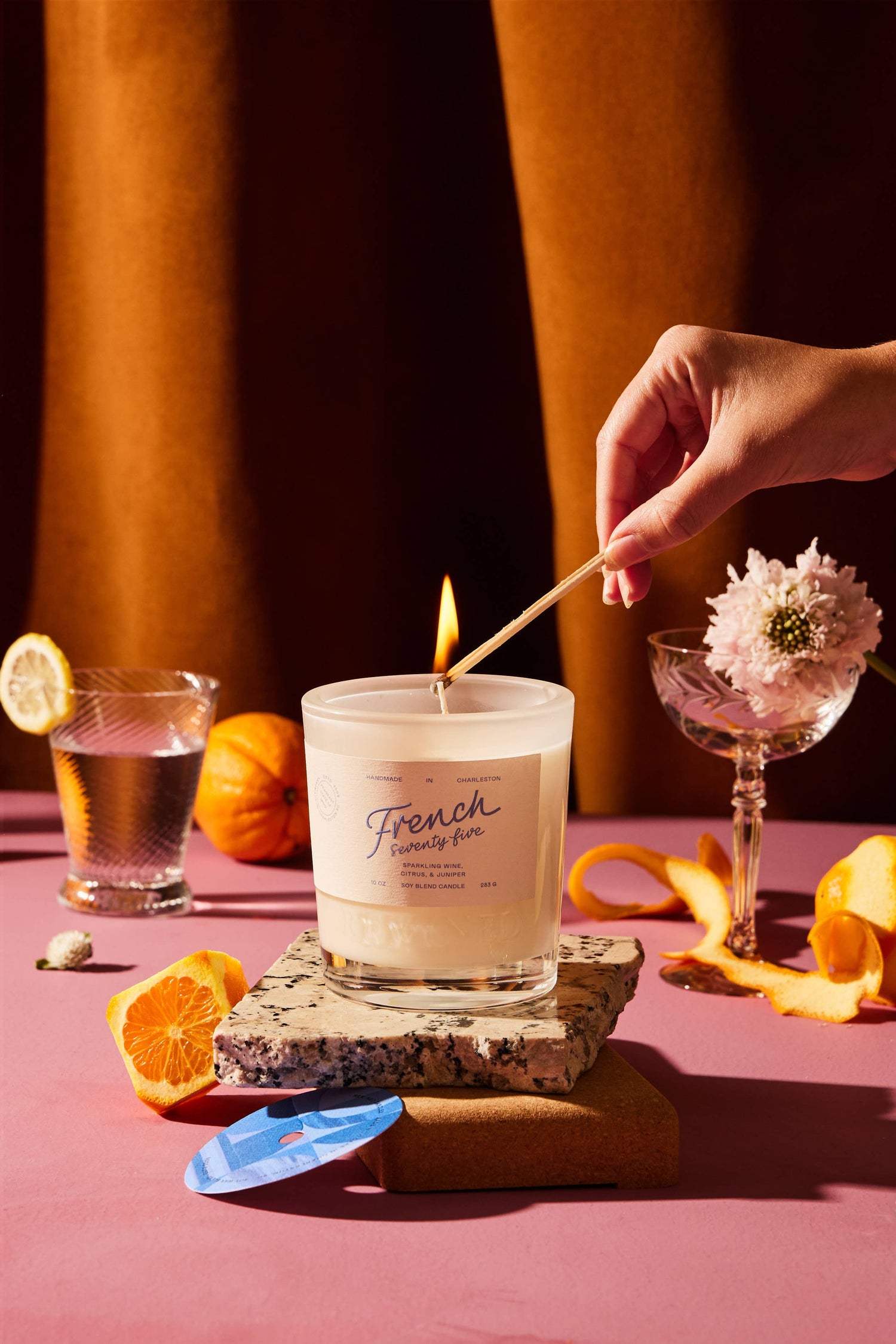 Rewined French 75 Candle 6 oz