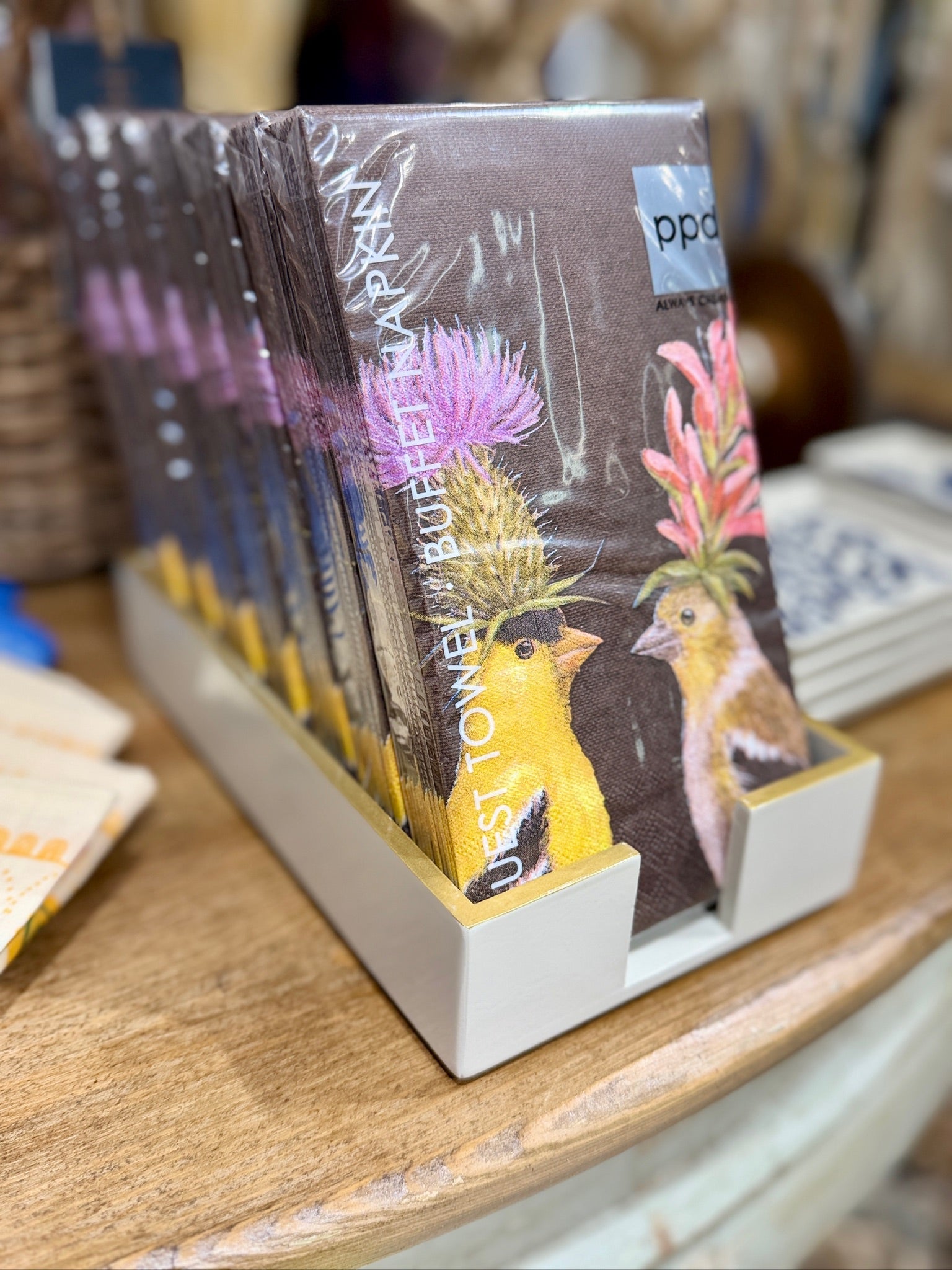 GUEST TOWEL- GOLDFINCH COUPLE