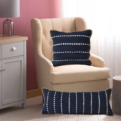 Jute Bordered Throw Pillow
