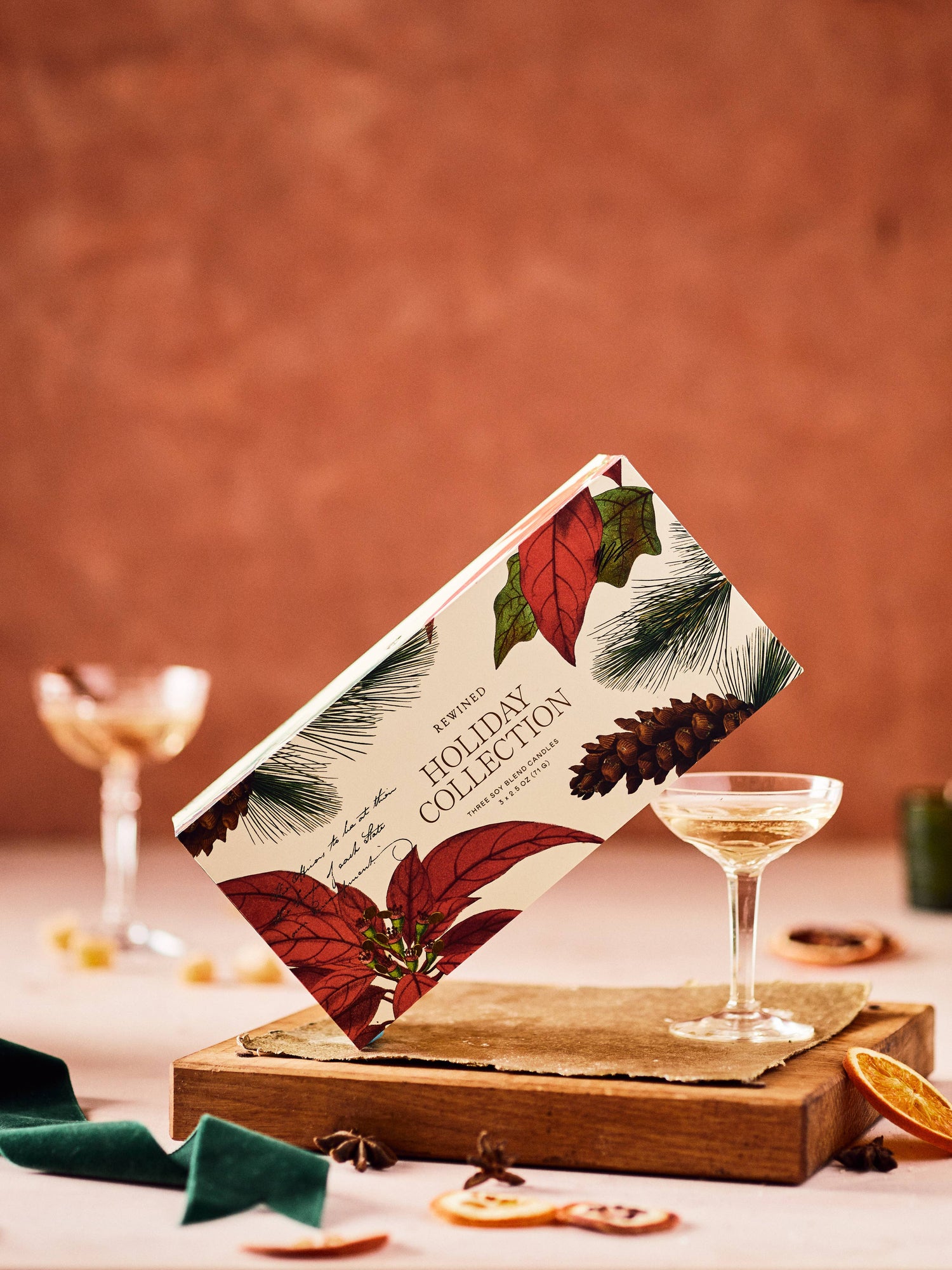 Rewined Holiday Candle Gift Set