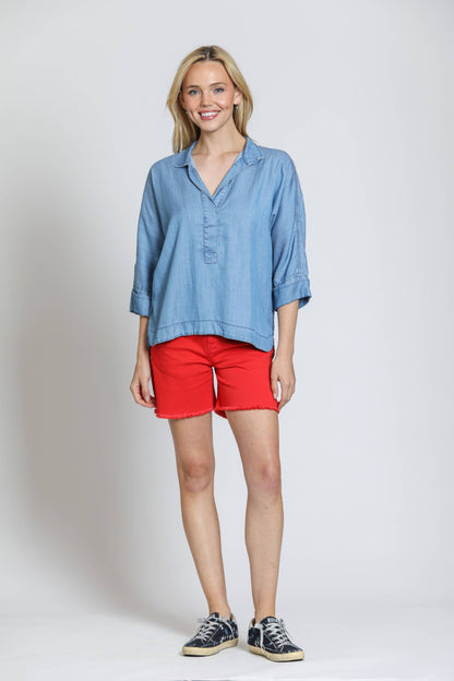 Pullover With High-Low Hem