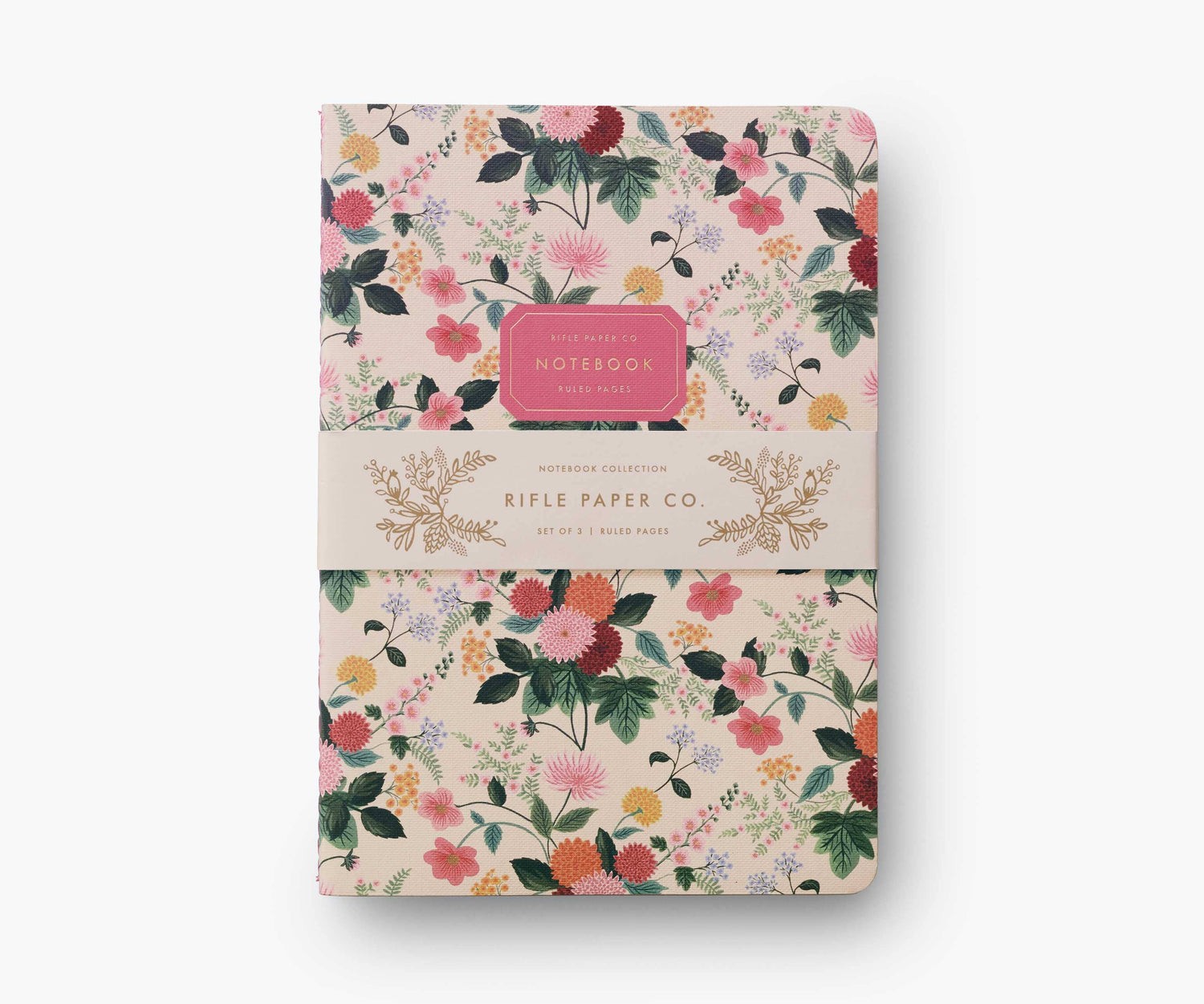 Assorted Set of 3 Dahlia Notebooks