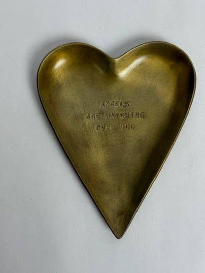 Brass Heart Trinket Tray