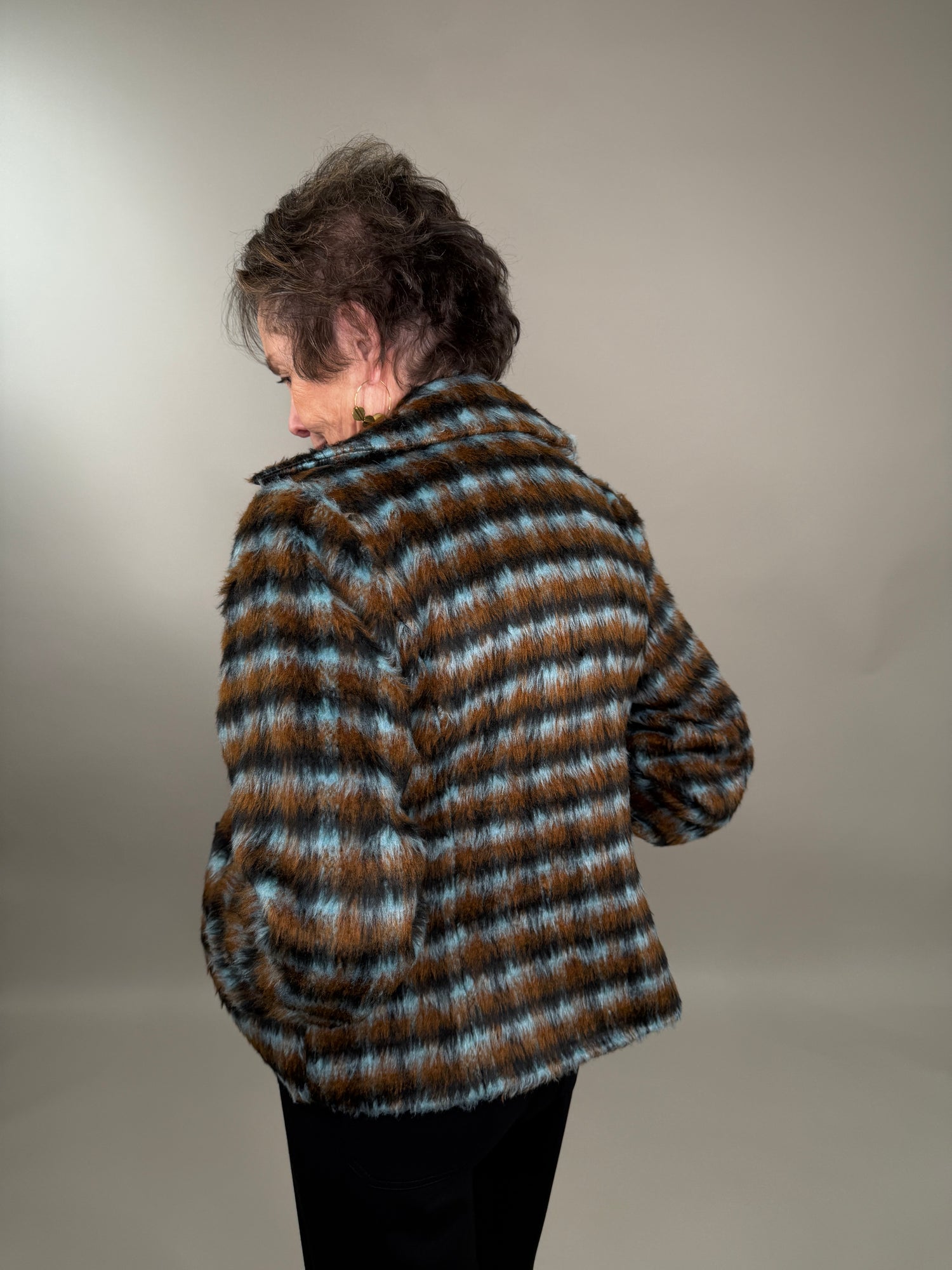 Chic Faux Fur Bomber Jacket