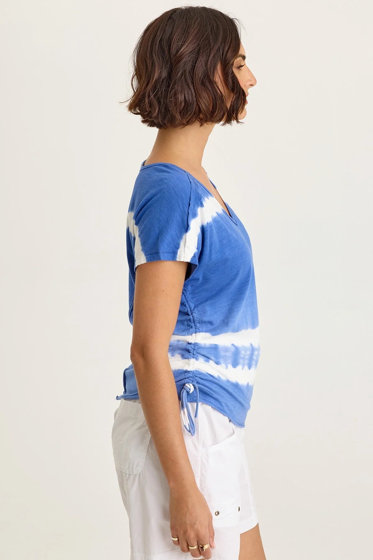 Relaxed Lucille Slub Jersey V-Neck