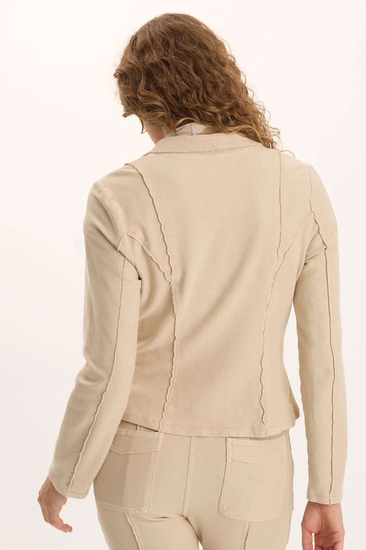 Soft Twill Knit Stretch Blazer
