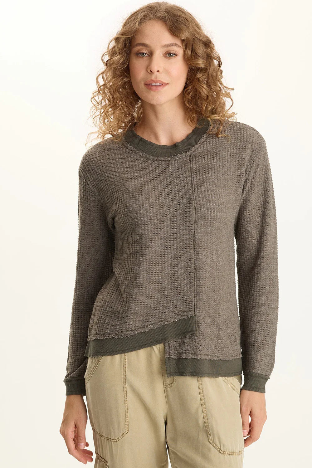 Thermal Asymmetrical Long-Sleeve Top