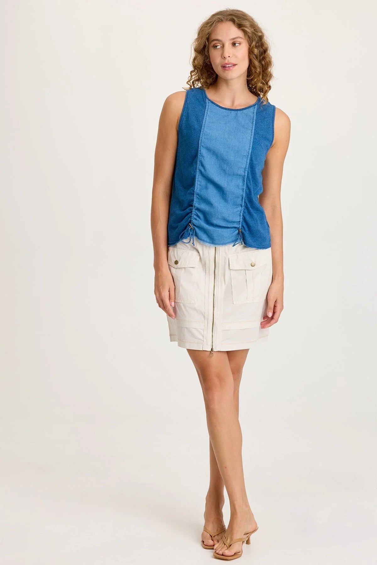 Sporty Poplin Mini Skirt