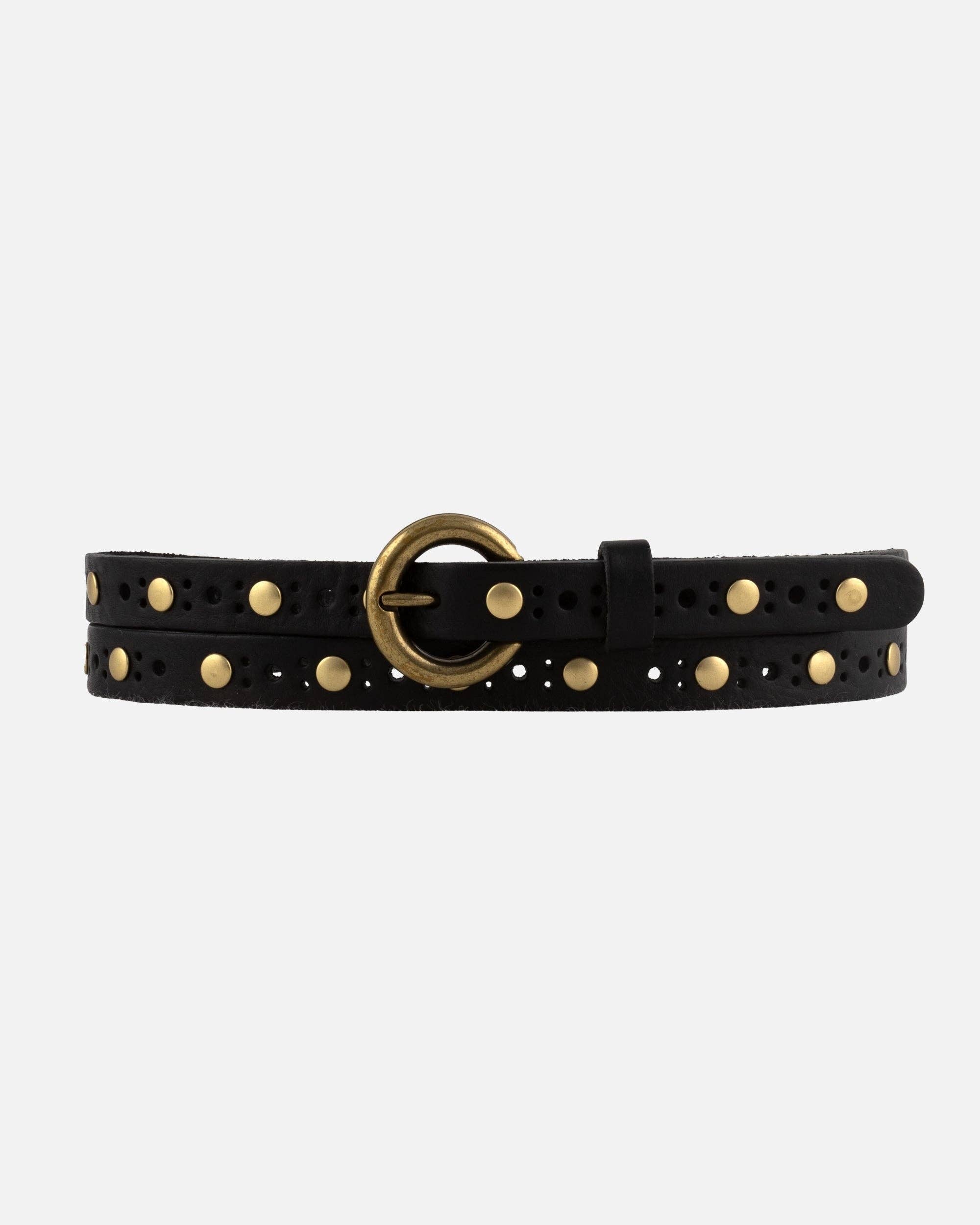 Chloe Vintage Studded Skinny Belt