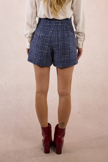 The Chic Tweed High-Waist Shorts