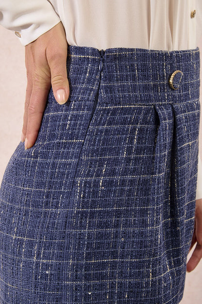 The Chic Tweed High-Waist Shorts