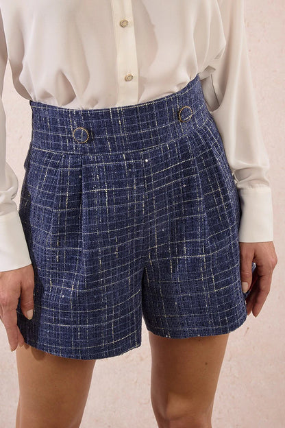 The Chic Tweed High-Waist Shorts
