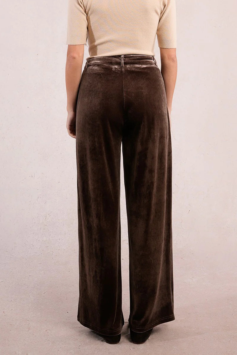 The Luxe Velvet Wide Leg Trousers