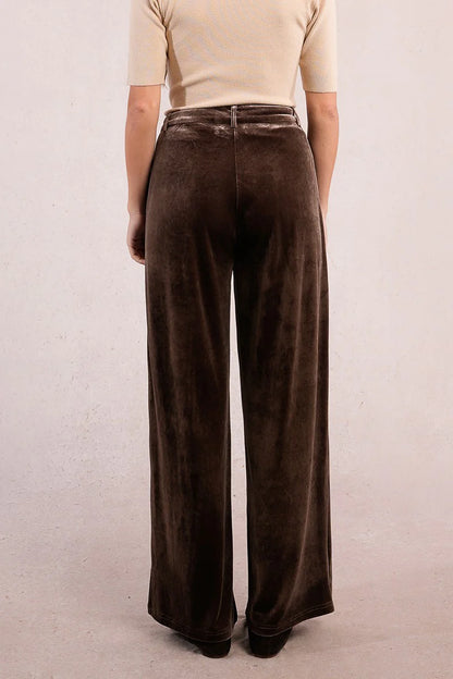 The Luxe Velvet Wide Leg Trousers