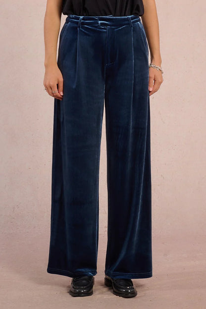 The Luxe Velvet Wide Leg Trousers