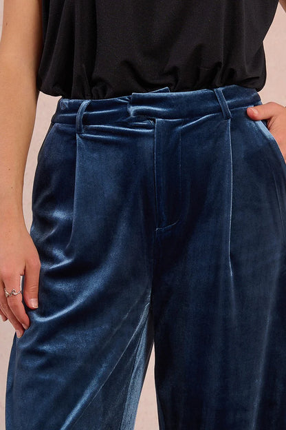 The Luxe Velvet Wide Leg Trousers