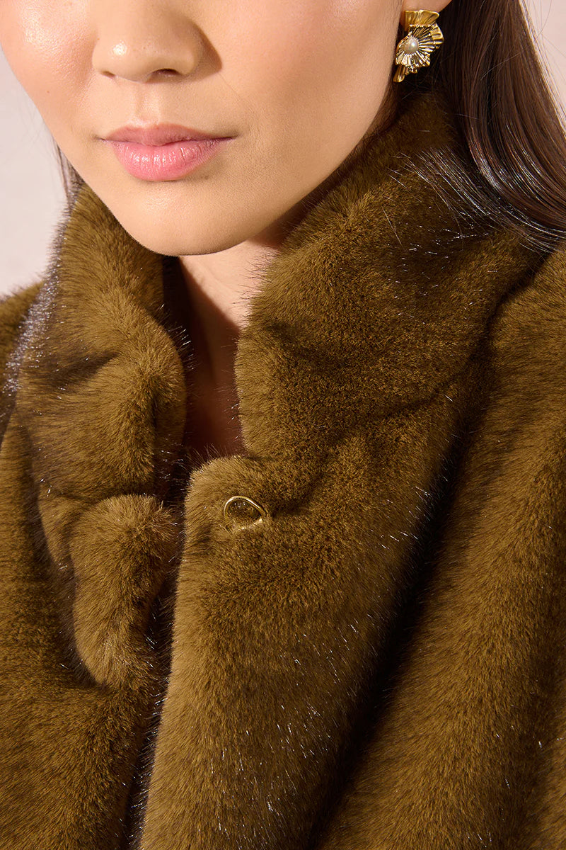 Collared Fur Jacket