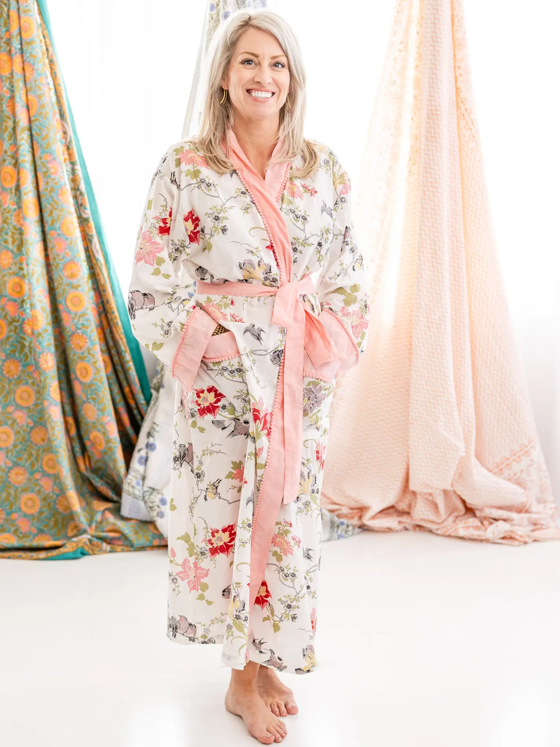 Floral Paradise Cotten Robe