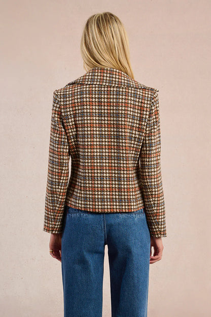 Short Plaid Coat