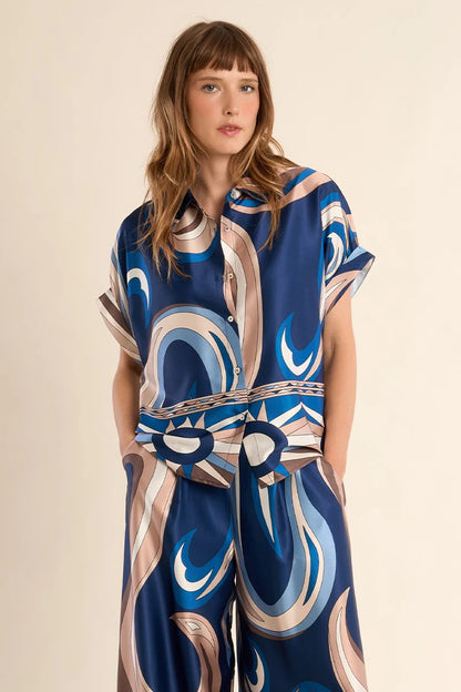 Satin Flutter Top