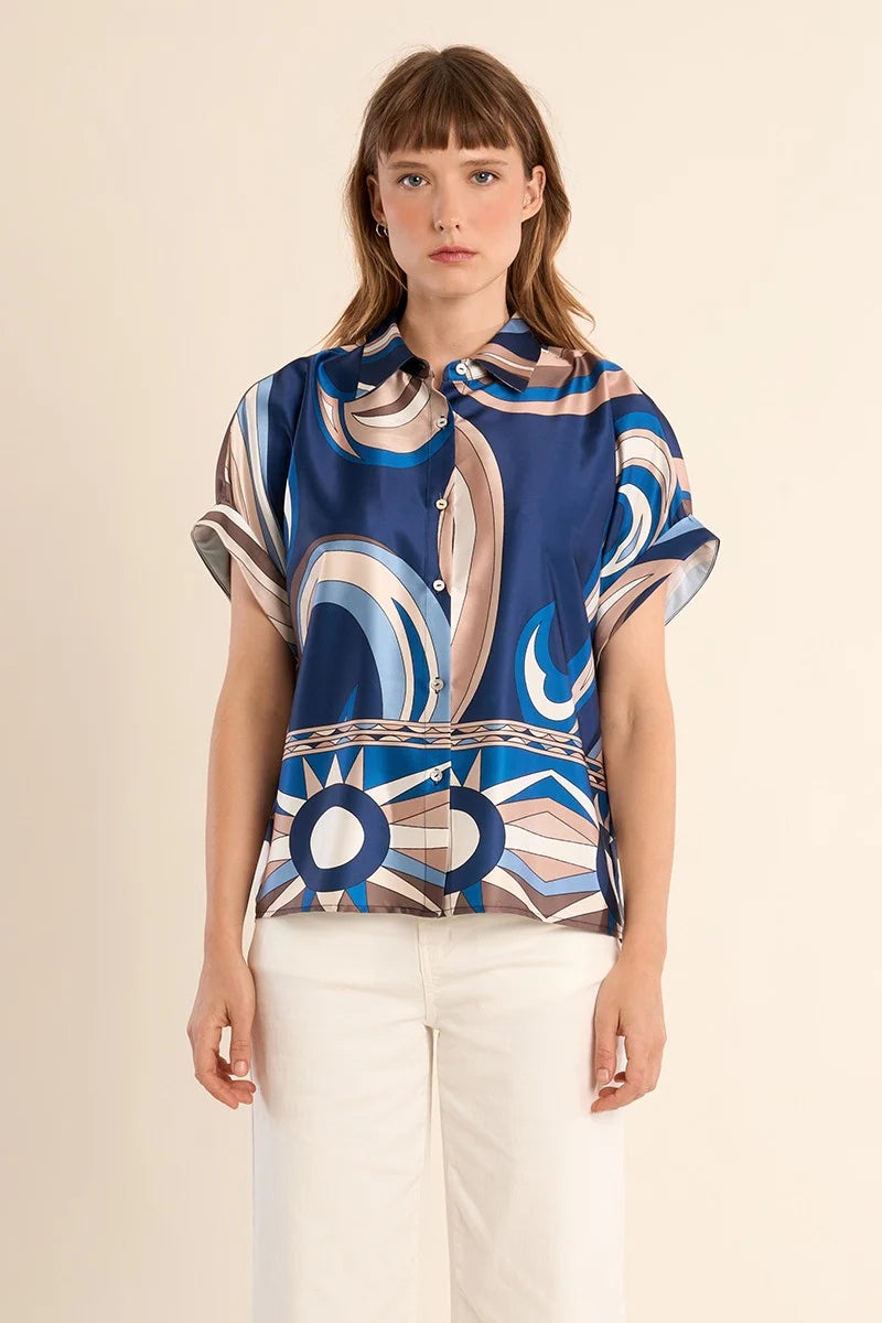 Satin Flutter Top