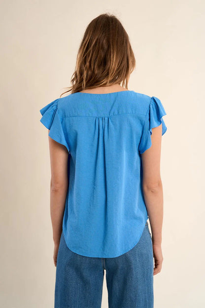 Flutter-Sleeve Blouse
