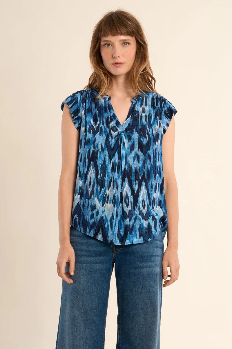 Breezy Flutter Sleeve Blouse