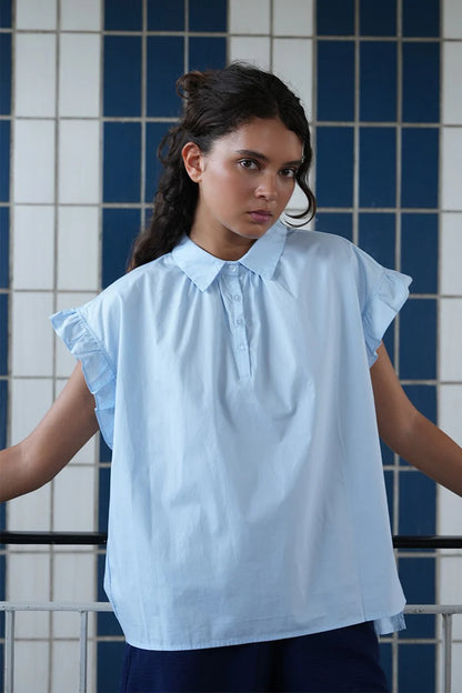 Seaside Eyelet Top