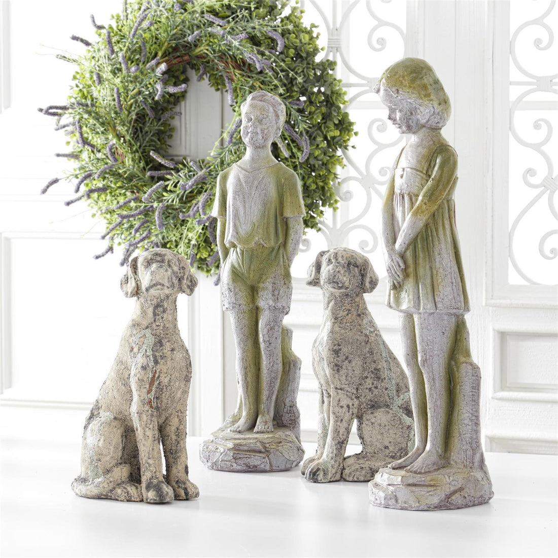 Weathered Stone Dogs