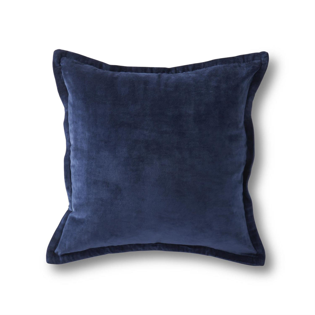 Navy Blue Cotton Velvet Pillow