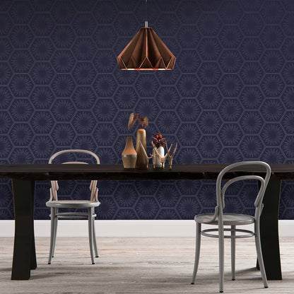 Hello Sunshine Royal Blue P&amp;S Wallpaper, 56 sq. ft.