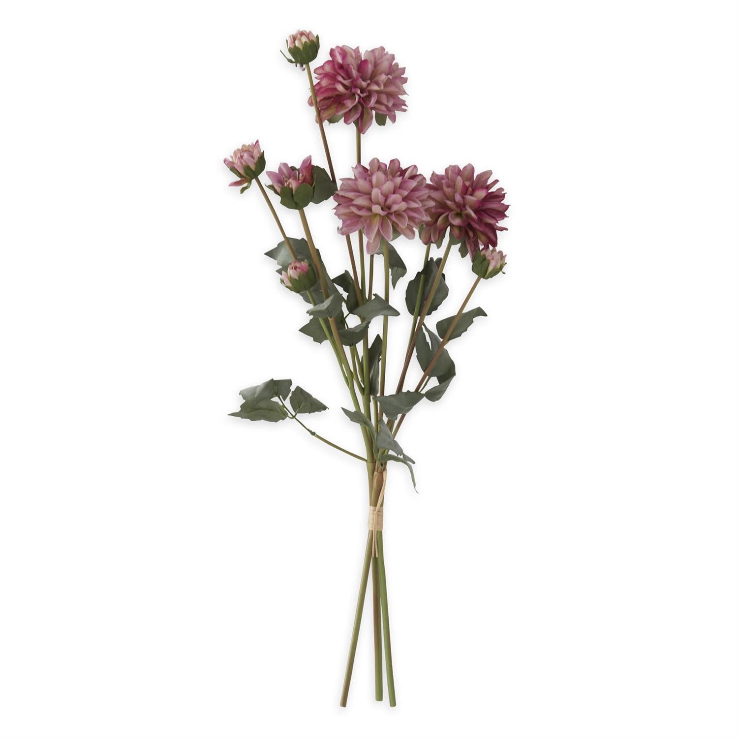 23-Inch Purple Faux Dried Dahlia Bundle (3 Stems)