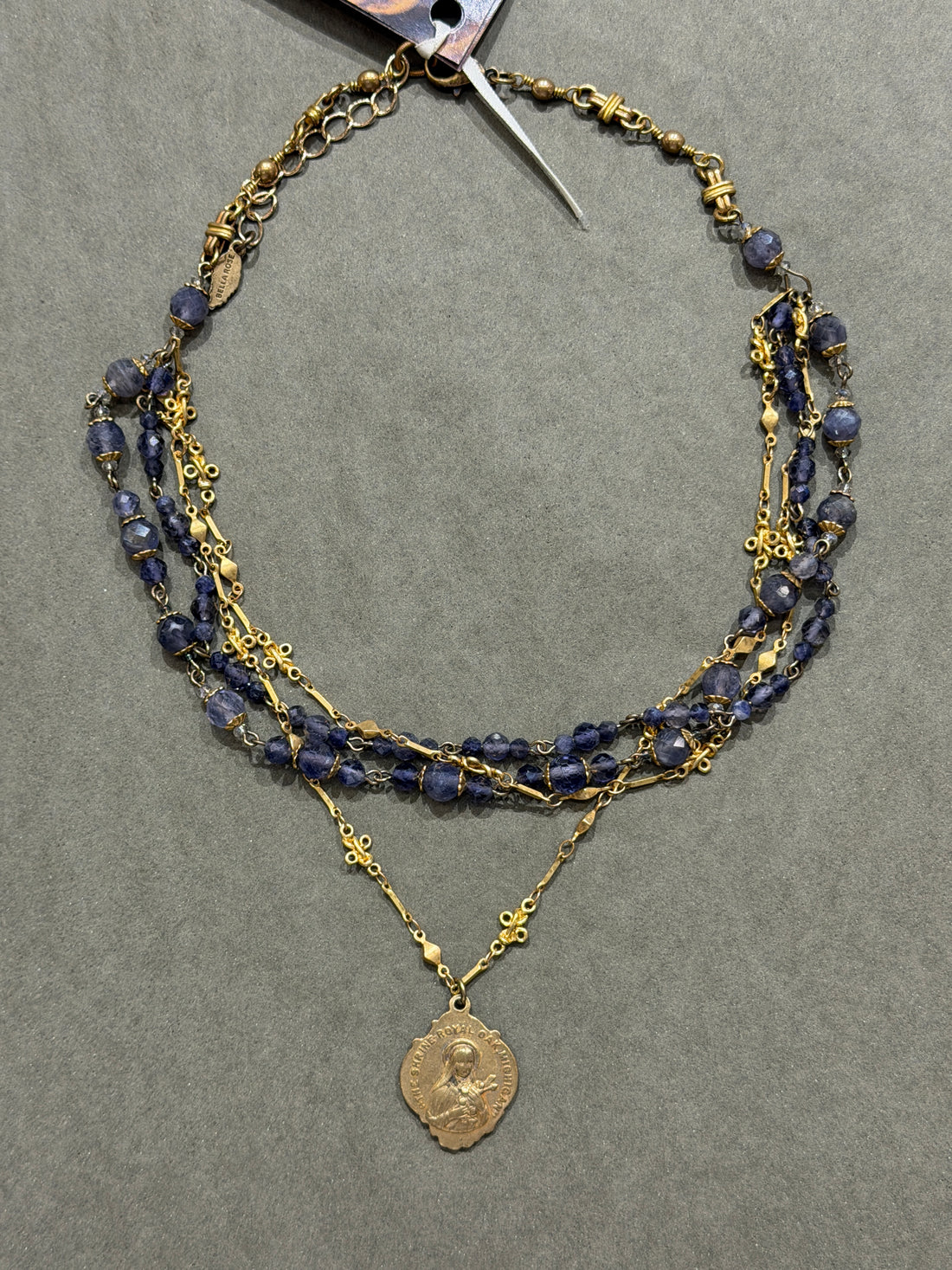 The Amethyst Iolite Layered Necklace