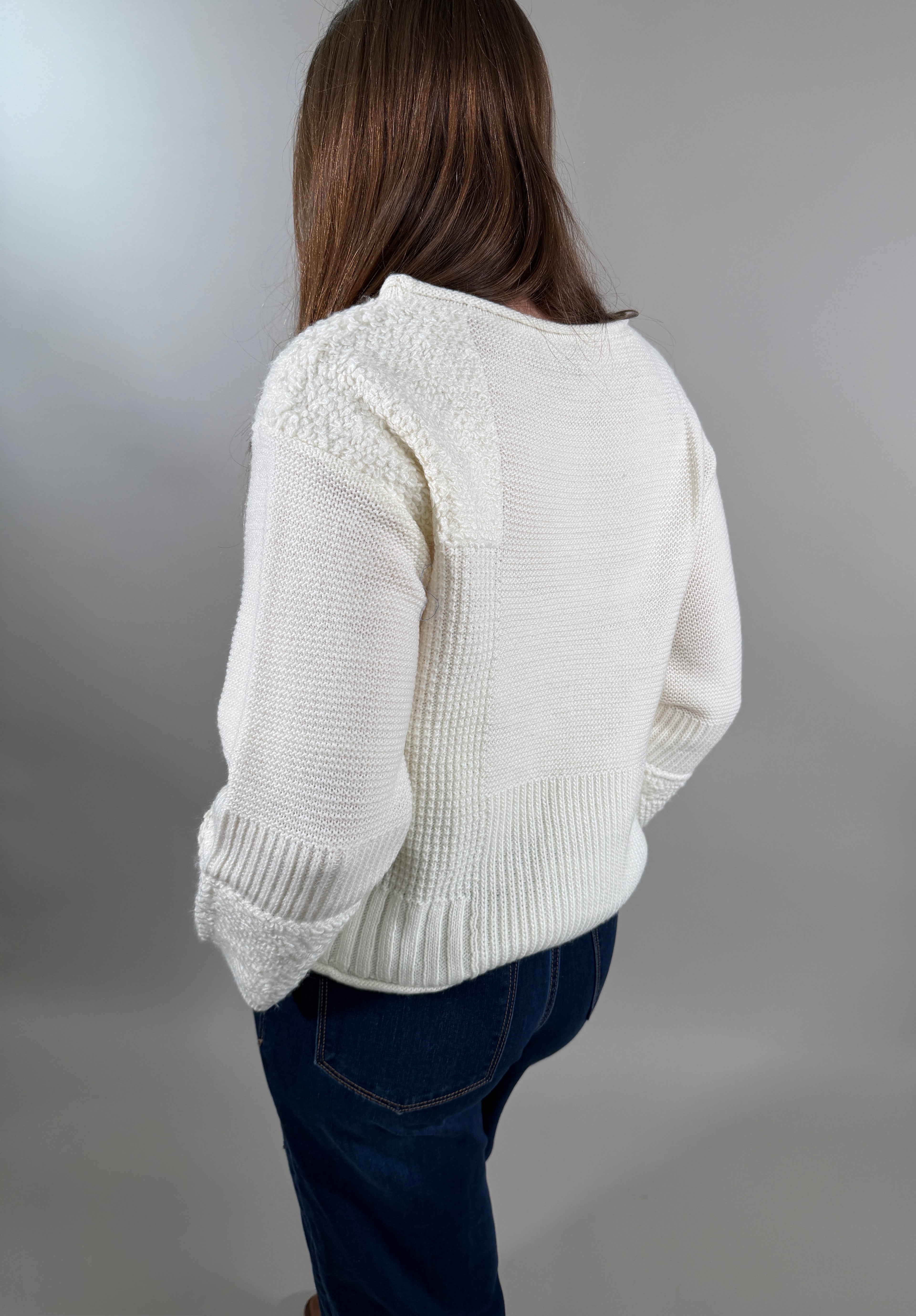 Textured Block Sweater